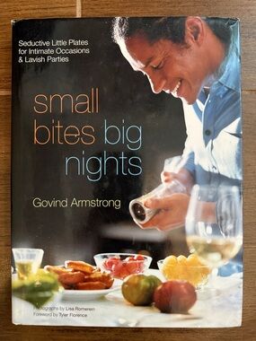 Small Bites Big Nights Cookbook by - Black Cover